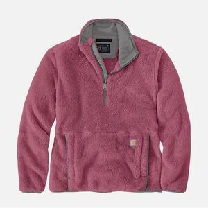 Carhartt purple and Gray Sherpa Fleece Pullover
